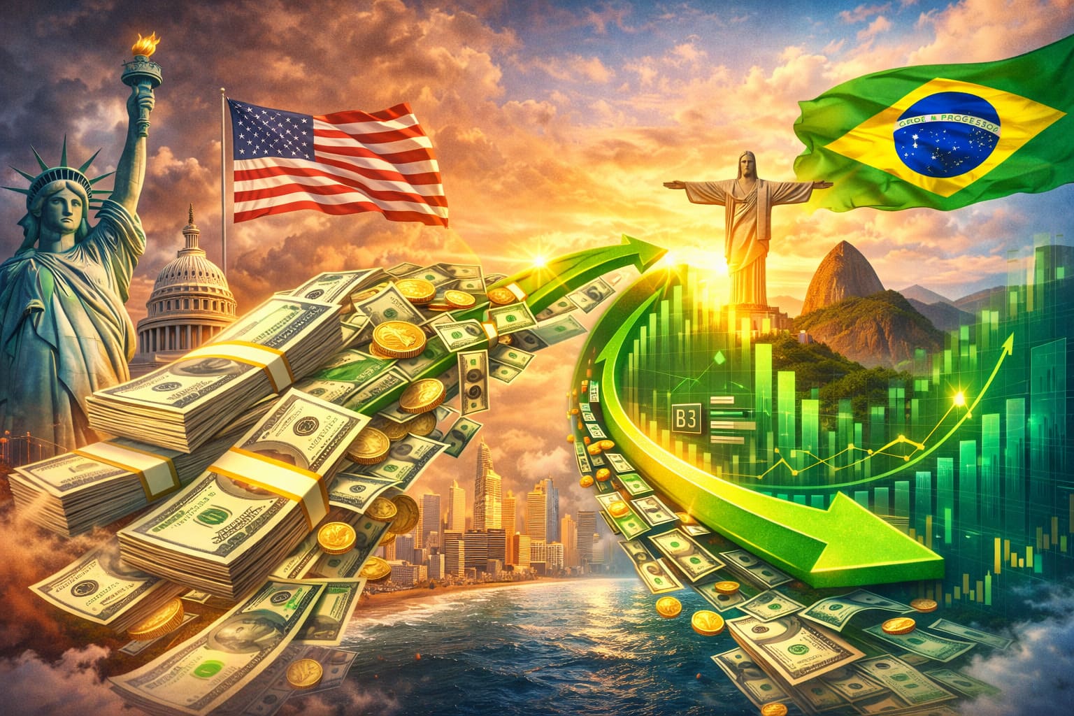 Fluxo Bilionário Para Mercados Emergentes: Brasil Pode Ser o Próximo Destaque?